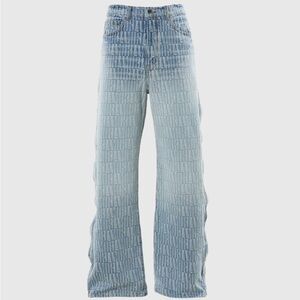 Amiri Jacquard Snap Off Pant Stone Indigo Size 34